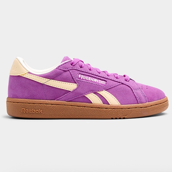 Reebok Classic Club C Grounds UK purple sneakers NWT - Picture 1 of 10